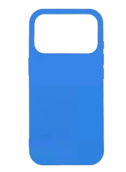 Чехол силиконовый гладкий Soft Touch iPhone 17 Pro Max, синий деним (закрытый низ)