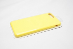 Чехол силиконовый гладкий Soft Touch iPhone 7 Plus/ 8 Plus, ярко-желтый (№55)