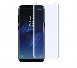 Защитное стекло Samsung S8 Plus  полное покрытие прозрачное (тех упаковка)