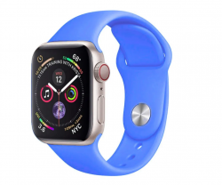 Ремешок силиконовый для Apple Watch 38/ 40 мм Sport Band, синий