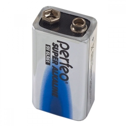 Батарейка Perfeo 6LR61 крона/1SH Super (9V, алкалиновая) упаковка пленка 1 шт