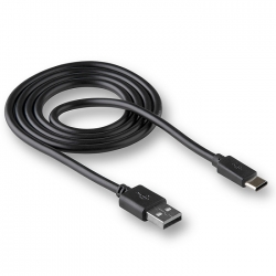 USB кабель Type-C "WALKER" C110, 2А, (100см), в пакете, черный
