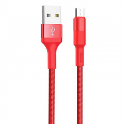 USB кабель micro USB HOCO X26 Xpress (100см. 2.1A), красный USB кабель micro USB HOCO X26 Xpress (100см. 2.1A), красный