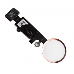 Шлейф iPhone 7/ 7 Plus на кнопку Home в сборе, розовое золото (Org)