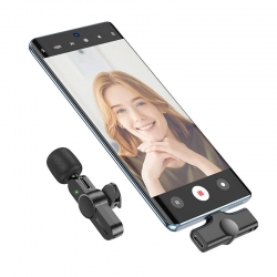 Микрофон петличный беспроводной BOROFONE BFK12 (Type-C), черный Микрофон петличный беспроводной BOROFONE BFK12 (Type-C), черный