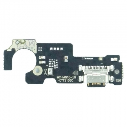 Шлейф Xiaomi Redmi Note 10 5G плата на разъем зарядки, разъем гарнитуры и микрофон (Org)