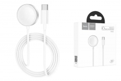 Зарядное устройство HOCO CW39C iWatch wireless charger для Apple Watch разъем USB-C, белый Зарядное устройство HOCO CW39C iWatch wireless charger для Apple Watch разъем USB-C, белый