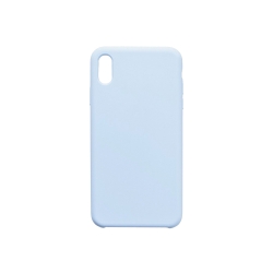 Чехол силиконовый гладкий Soft Touch iPhone XR, голубой (без логотипа)