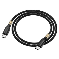 USB-C кабель BOROFONE BX92 Advantage Type-С to Type-С PD60W (3.0A, 100см), черный