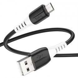USB кабель micro USB HOCO X82 Silicone (100см. 2.4A), черный USB кабель micro USB HOCO X82 Silicone (100см. 2.4A), черный