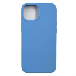 Чехол силиконовый гладкий Soft Touch iPhone 13 mini, светло-синий (закрытый низ)