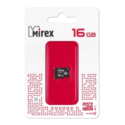 Карта памяти MicroSDHC Mirex 16 GB класс 10 (UHS-I, U1, class 10) Карта памяти MicroSDHC Mirex 16 GB класс 10 (UHS-I, U1, class 10)