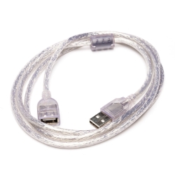 Кабель-удлинитель USB2.0 A(M) to A(F) 1,5 метра (штекер-гнездо) серый