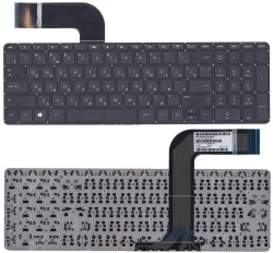 Клавиатура для ноутбука HP Pavilion 17-f черная без рамки Клавиатура для ноутбука HP Pavilion 17-f черная без рамки