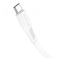 USB кабель Type-C BOROFONE BX85 Auspicious (100см. 3.0A), белый USB кабель Type-C BOROFONE BX85 Auspicious (100см. 3.0A), белый
