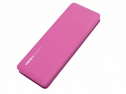 Внешний аккумулятор Power Bank 5000 mAh Remax TG5000 с кабелем, розовый Внешний аккумулятор Power Bank 5000 mAh Remax TG5000 с кабелем, розовый