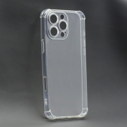 Чехол силиконовый с визитницей для iPhone 16 Pro Max, прозрачный