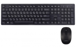Комплект клавиатура беспроводная и мышь беспроводная Perfeo TWIN , черный