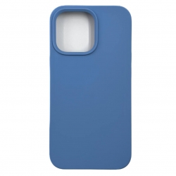 Чехол силиконовый гладкий Soft Touch iPhone 13 Pro Max, светло-синий (закрытый низ)