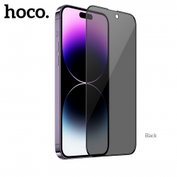 Защитное стекло iPhone 14 Pro HOCO A12 Pro AntiSpy, 3D, черное Защитное стекло iPhone 14 Pro HOCO A12 Pro AntiSpy, 3D, черное