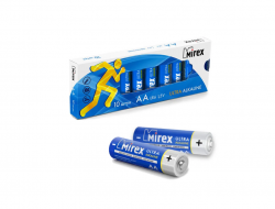 Батарейка Mirex LR6 AA/ пальчиковая (1.5v, алкалиновая) 1 шт Батарейка Mirex LR6 AA/ пальчиковая (1.5v, алкалиновая) 1 шт