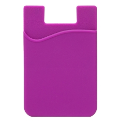 Картхолдер - футляр для карт на клеевой основе, фиолетовый 01