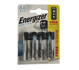 Батарейка Energizer LR6/4BL MAX Plus AA (1,5V, алкалиновая) упаковка 4 шт