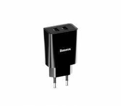 Сетевой адаптер Baseus Speed Mini Dual U Charger 10.5W, черное
