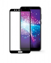 Защитное стекло Huawei Honor 7X полное покрытие, черное (тех упаковка)