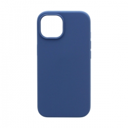 Чехол силиконовый гладкий Soft Touch iPhone 15, синий №20 Чехол силиконовый гладкий Soft Touch iPhone 15, синий №20