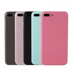 Чехол силиконовый матовый iPhone 7 Plus/ 8 Plus, черный