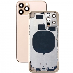 Задняя крышка/ Корпус iPhone 11 Pro в сборе с рамкой, золото (CE) Задняя крышка/ Корпус iPhone 11 Pro в сборе с рамкой, золото (CE)