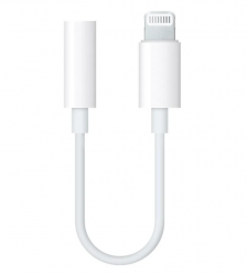 Адаптер для проводной гарнитуры Lightning выход на AUX (3.5mm jack) (Bluetooth)
