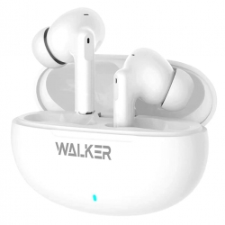 Беспроводные наушники WALKER WTS-60, шумопод. ENC, белые (мят. упак.)