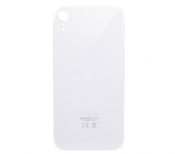 Задняя крышка iPhone XR стеклянная, легкая установка, белый (CE)