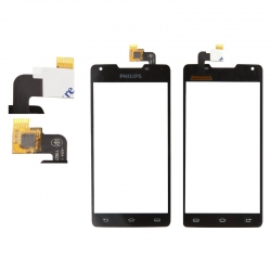 Тачскрин Philips Xenium W6618/ W6610, Черный Тачскрин Philips Xenium W6618/ W6610, Черный