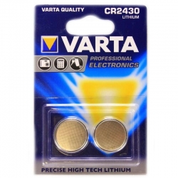 Батарейка Varta CR2430/2BL (3v, литиевая) упаковка 2 шт Батарейка Varta CR2430/2BL (3v, литиевая) упаковка 2 шт