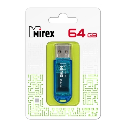 USB флеш-накопитель Mirex 64 GB USB 3.0 ELF, синий
