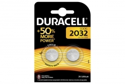 Батарейка Duracell CR2032/2BL (3V, литиевая) упаковка 2 шт