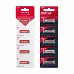 Батарейка A27 SmartBuy A27А/5BL (12V, алкалиновая) (цена за упаковку 5 шт)