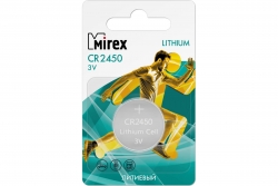 Батарейка Mirex CR2450 (3V, литиевая) 1шт