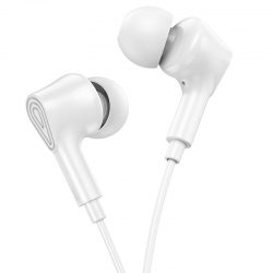 Наушники HOCO M102 Ingenious с микрофоном, белые Наушники HOCO M102 Ingenious с микрофоном, белые