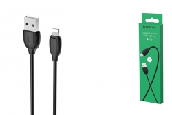 USB кабель Lightning BOROFONE BX19 Benefit (100см), черный USB кабель Lightning BOROFONE BX19 Benefit (100см), черный