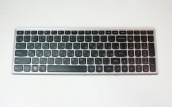 Клавиатура для ноутбука Lenovo IdeaPad Z500 черная с серой рамкой Клавиатура для ноутбука Lenovo IdeaPad Z500 черная с серой рамкой