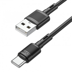 USB кабель Type-C HOCO X83 Victory (100см. 3.0A), черный