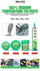 Паста паяльная RELIFE RL-406 40 гр./ 227°C Паста паяльная RELIFE RL-406 40 гр./ 227°C