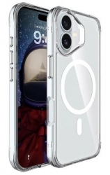 Чехол силиконовый Clear Case MagSafe iPhone 17, orig, прозрачный