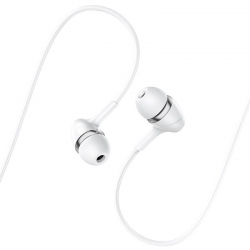Наушники HOCO M76 Maya universal earphones with mic., белые