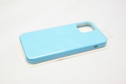 Чехол силиконовый гладкий Soft Touch iPhone 12/ 12 Pro, светло-голубой №16