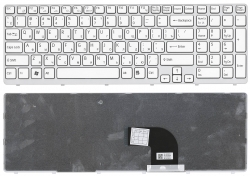 Клавиатура для ноутбука Sony Vaio SVE15 белая Клавиатура для ноутбука Sony Vaio SVE15 белая